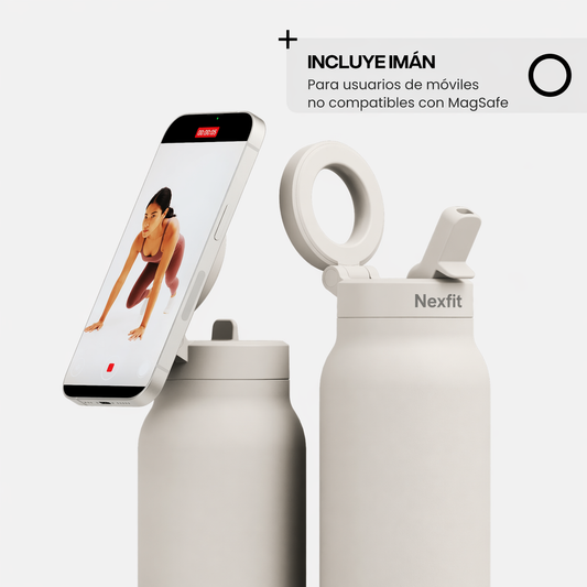 Botella con soporte magnético para teléfono | Nexfit