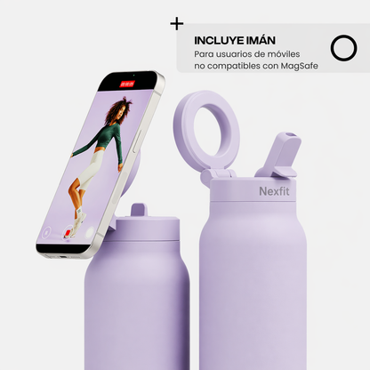 Botella con soporte magnético para teléfono | Nexfit